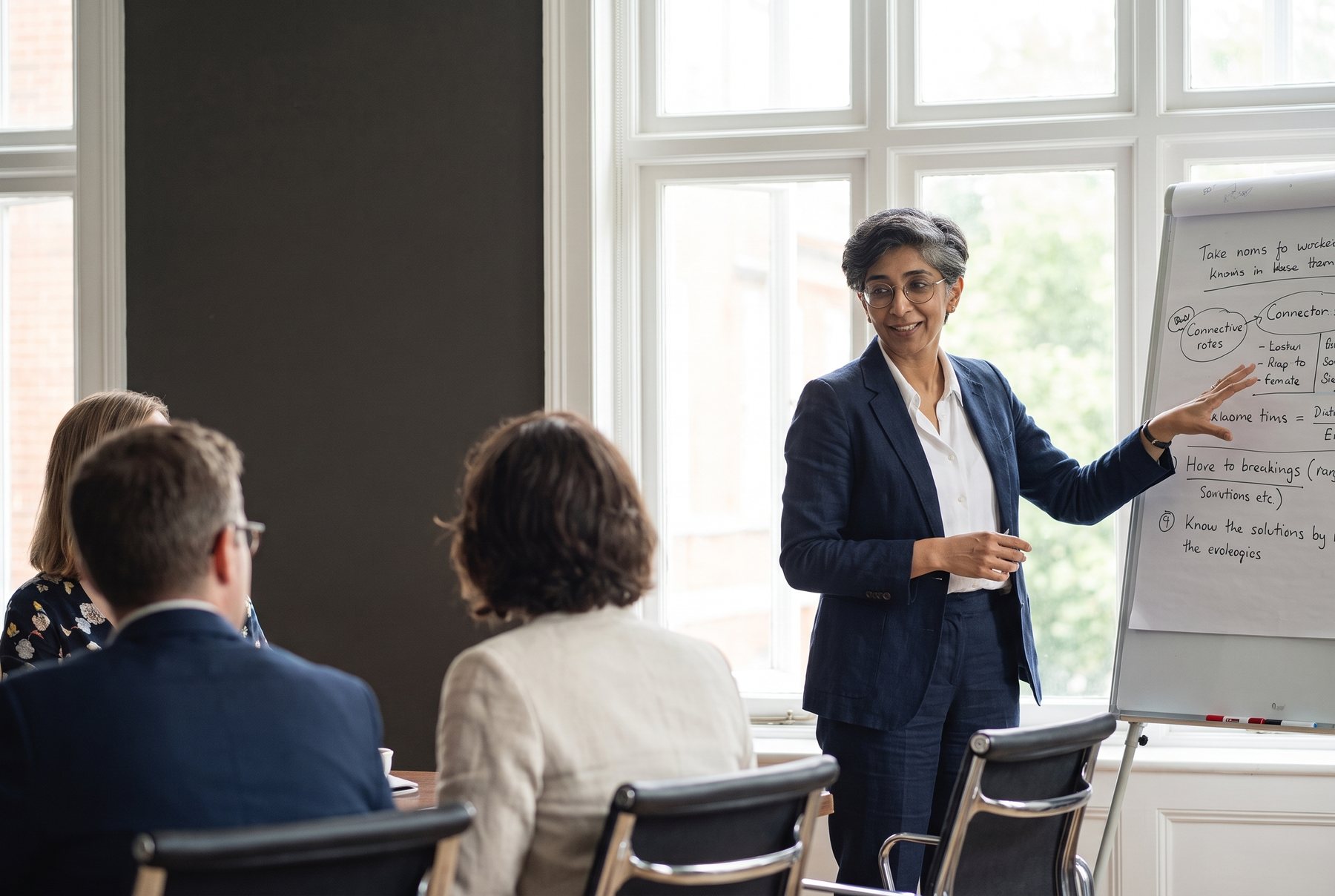 Maya leading a workshop